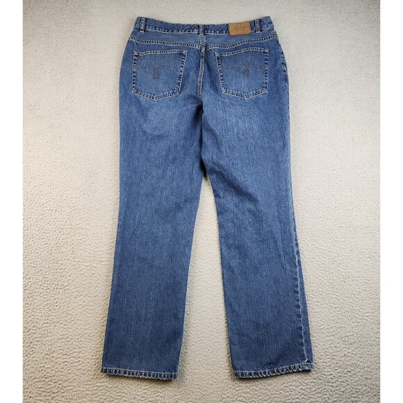 Ralph Lauren Jeans Co Premium Women's 12 Curvy Bootcut Blue Denim Pants - Picture 2 of 9